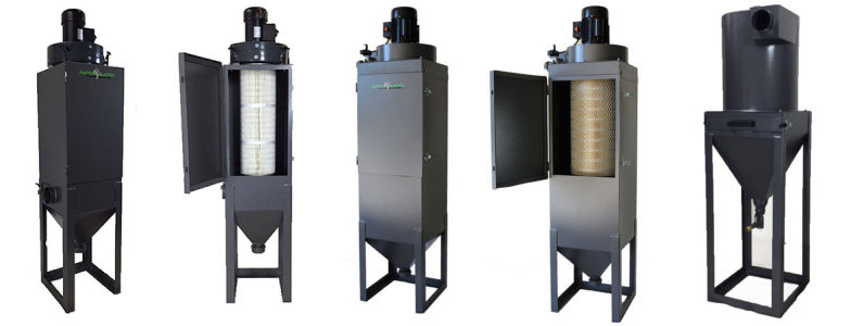 dust collectors for blast cabinet